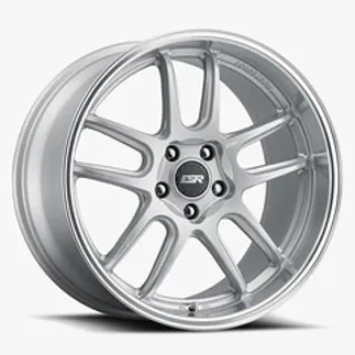 ESR APX8 19.0x9.5 ET35 5x110  / 72.56 (Custom Drill) - Hyper Silver - Machined Lip